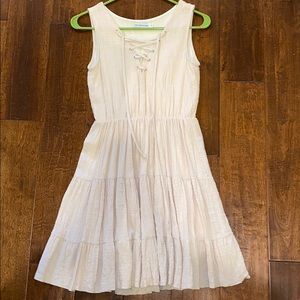 Toby Heart Ginger Tan Lace-Up Dress Size XS